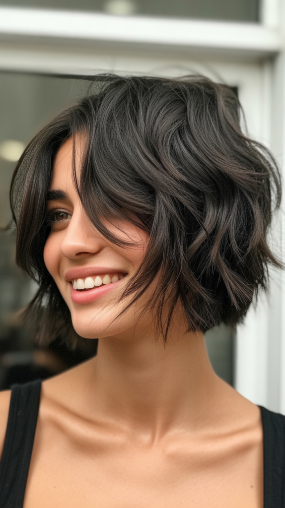 Choppy Bob with Piece-y Definition