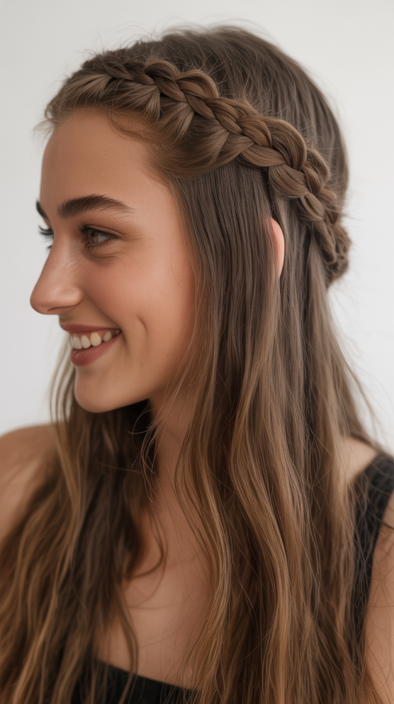 Twisted Crown Half-Up