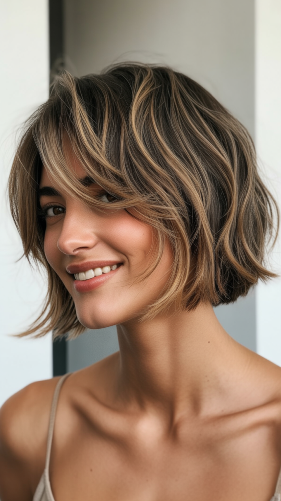 Choppy French Bob with Lived-In Color