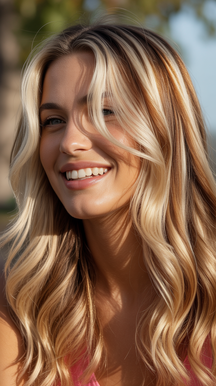 Vibrant Blonde Hair Highlight Color Ideas