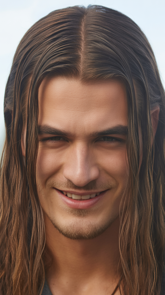 Middle Part Long Hair