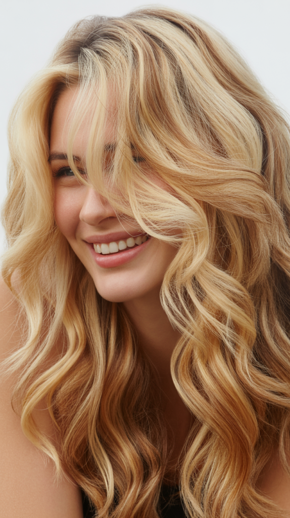 Blonde Highlights for Thick Hair