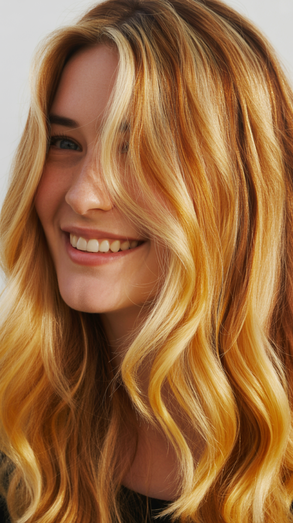 Golden Blonde Highlights