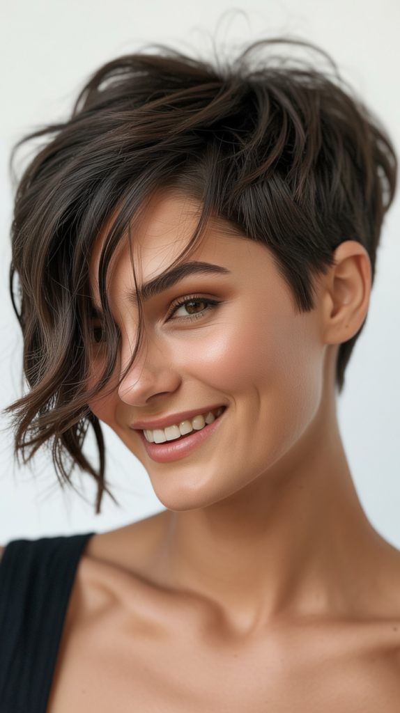 Messy Pixie with Long Front Pieces