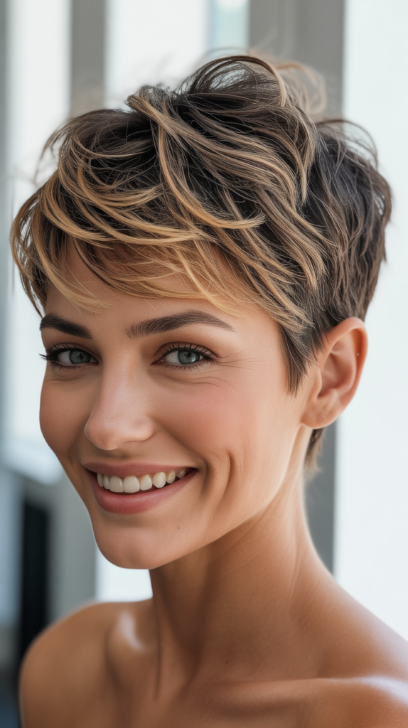 Messy Pixie with Tapered Nape