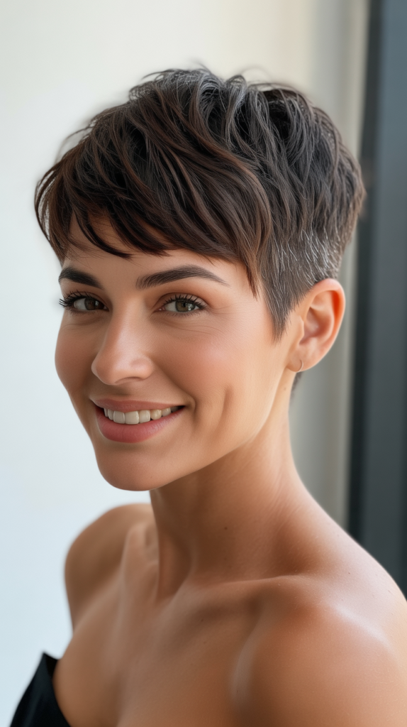 Disconnected Pixie Cut