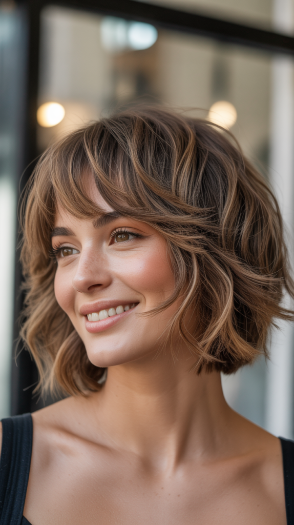 Choppy Bob with Graduated Bangs