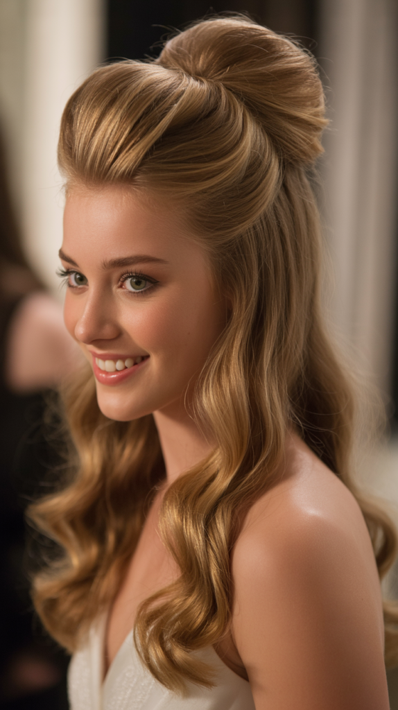 French Twist Half-Up Style