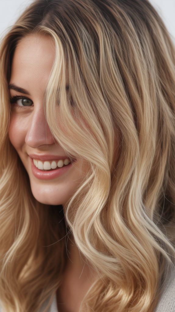 Cream Blonde Highlights