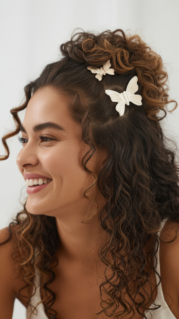 Butterfly Clip Half Up