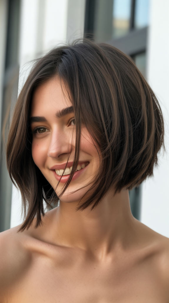 Choppy Bob with Wispy Ends