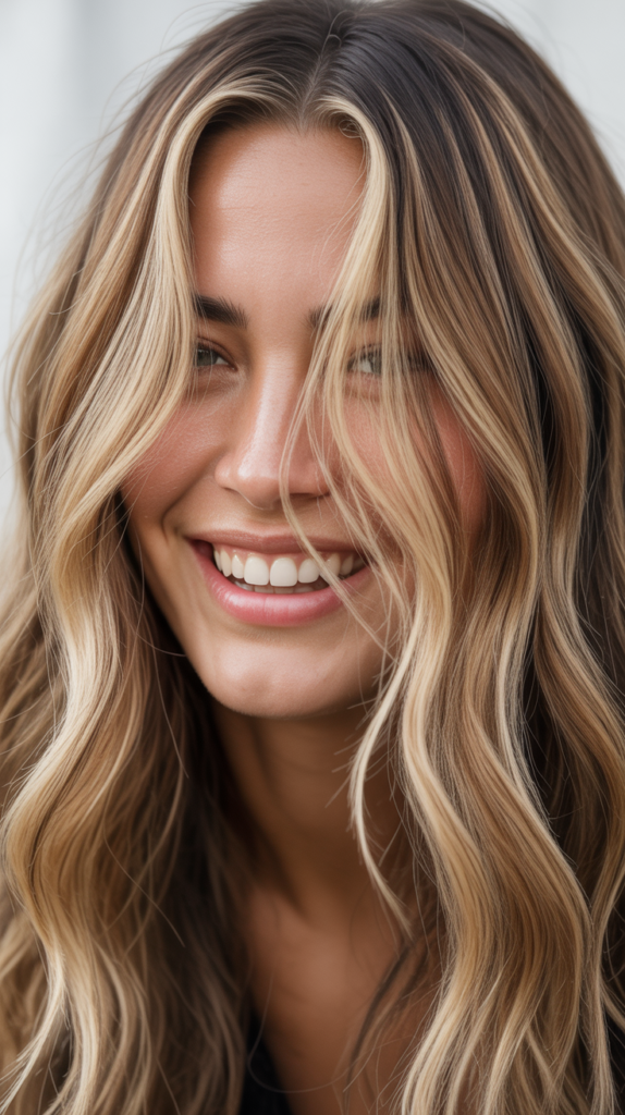 Peekaboo Blonde Highlights