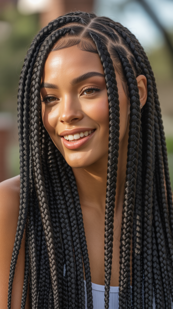 Jumbo Knotless Box Braids
