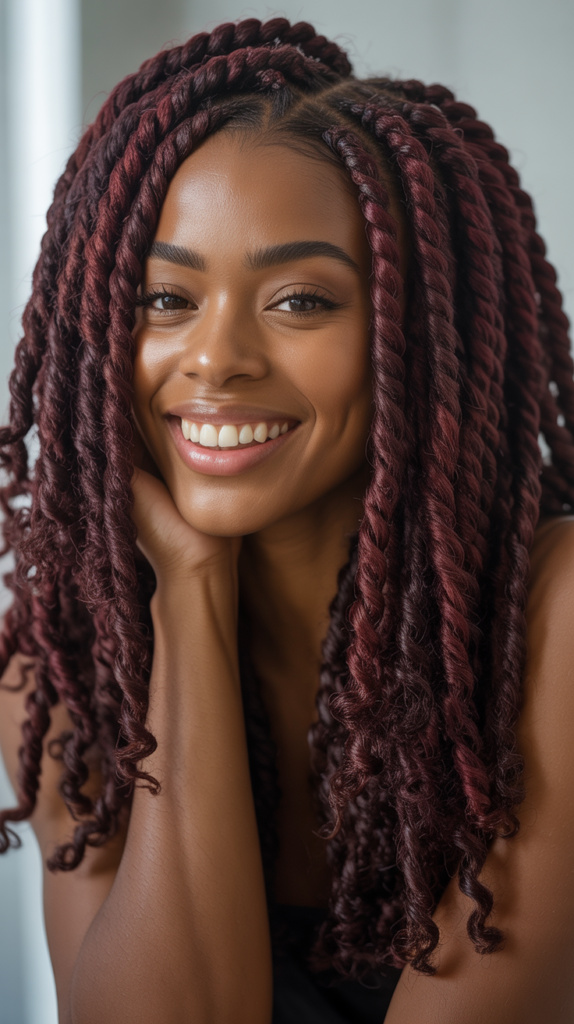 Burgundy Passion Twists