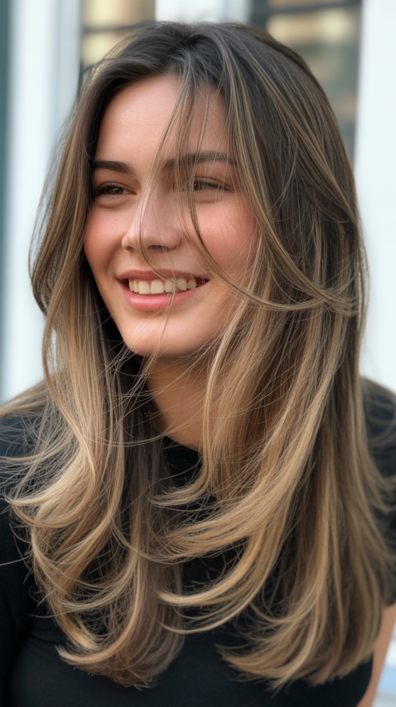 Long Hair with Disconnected Layers