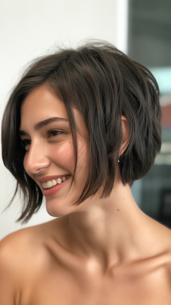 Choppy Bob with Undercut