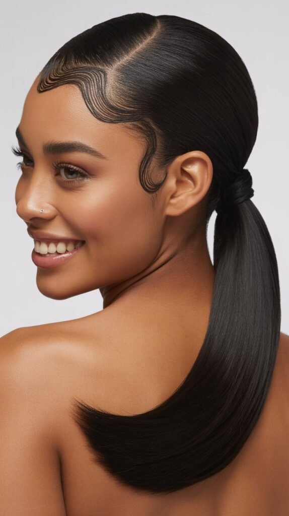 . Dimensional Long Bob with Graduated Bangs