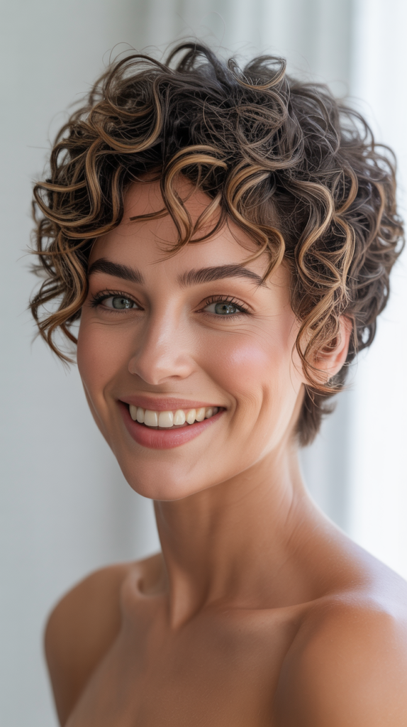 Curly Pixie Cut