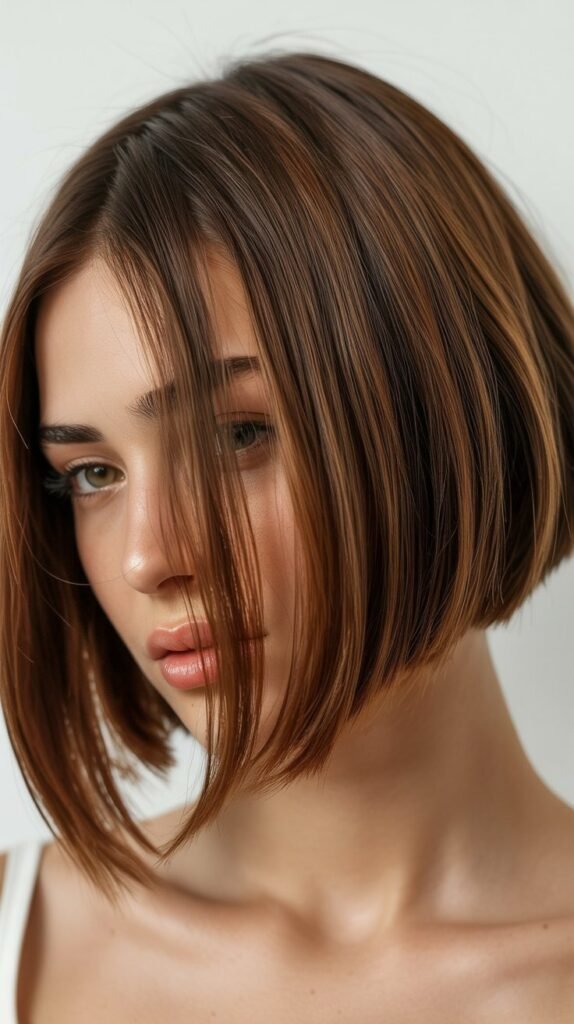 Graduated Angled Bob with Soft Layers