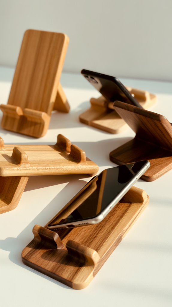 Wooden Phone Stands