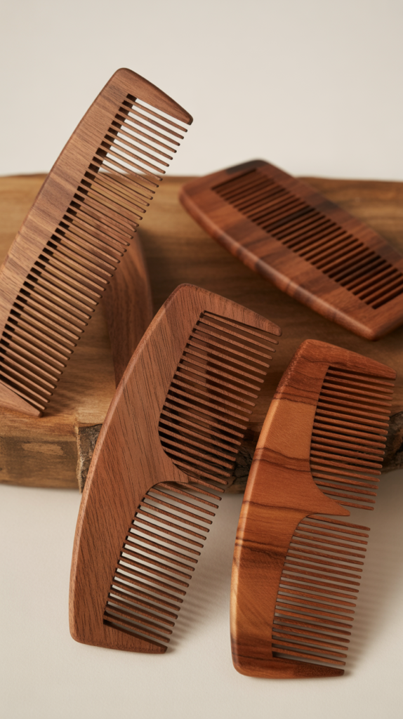 Wooden Beard Combs