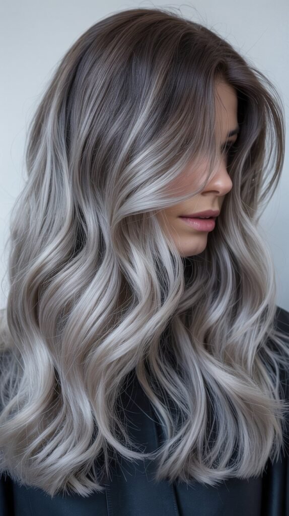 Smoky Silver Balayage