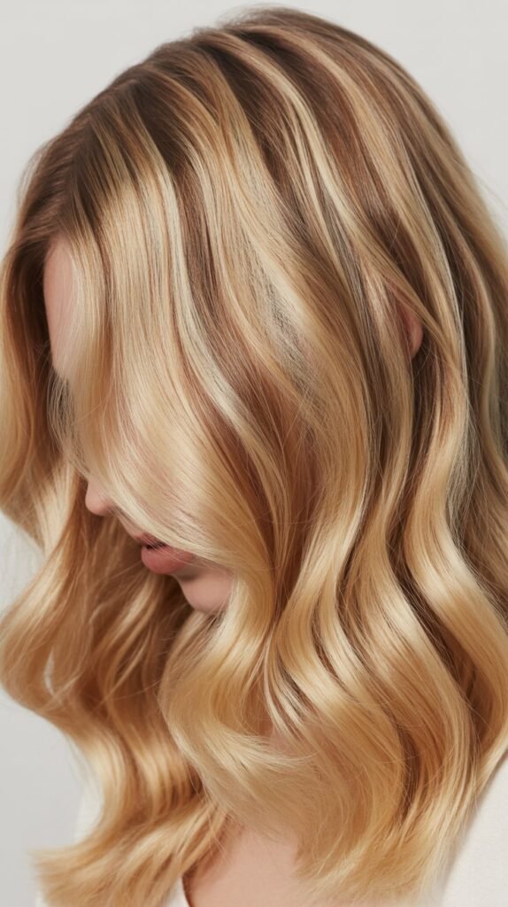 Ivory Blonde with Cocoa Lowlights