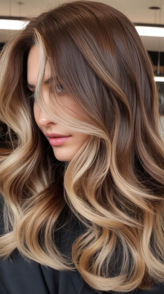 Blonde Babylights and Balayage Combination
