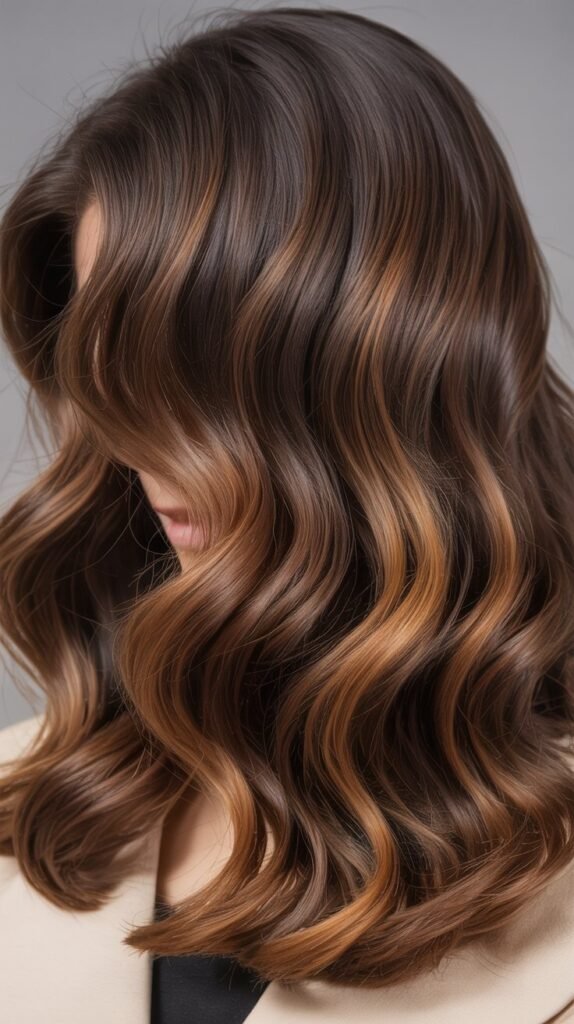 Deep Espresso Root Shadow Balayage