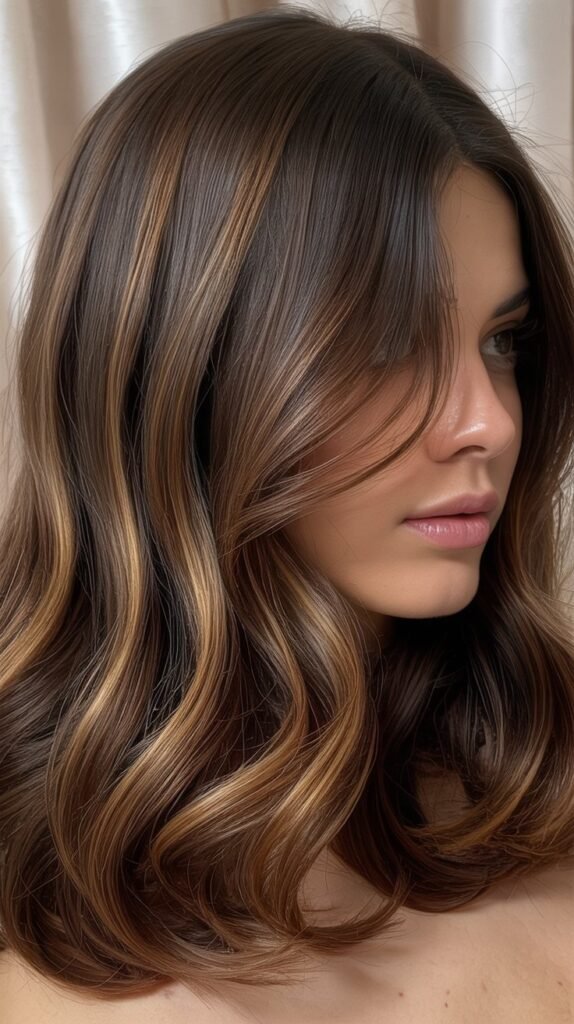 Espresso Balayage for Fine Hair