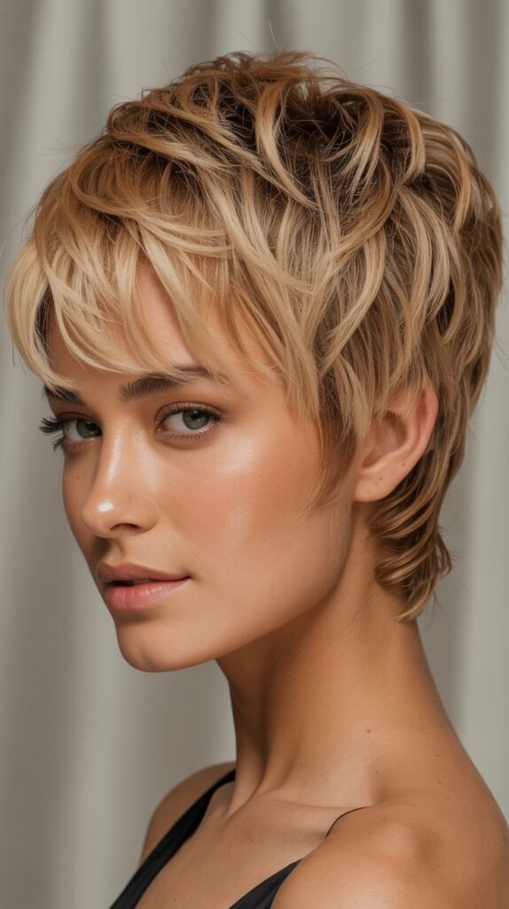 Classic Choppy Pixie with Textured Layers