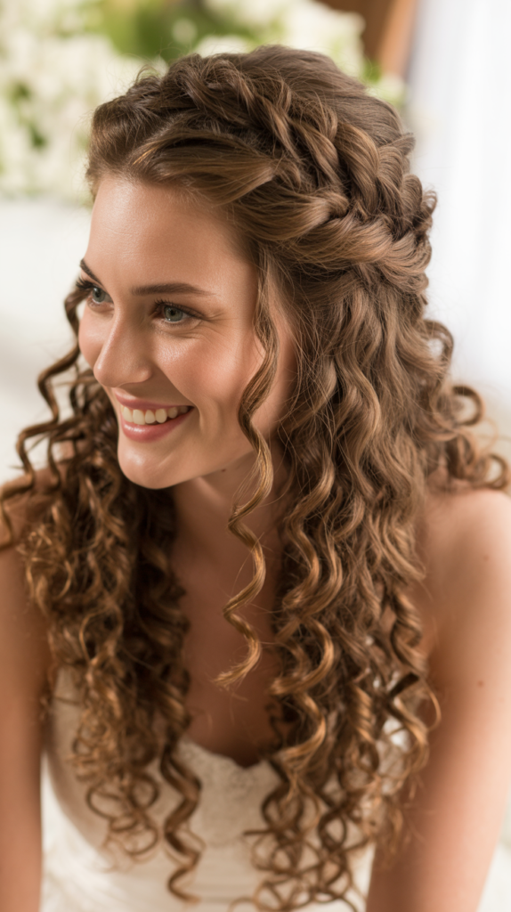 Twisted Crown with Cascading Curls