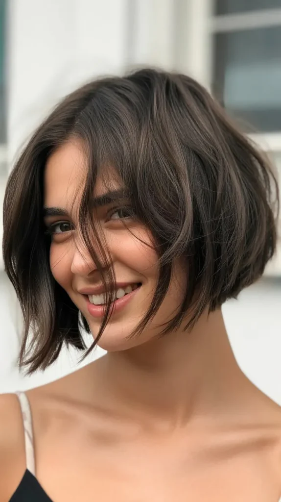 Choppy Bob with Wispy Ends