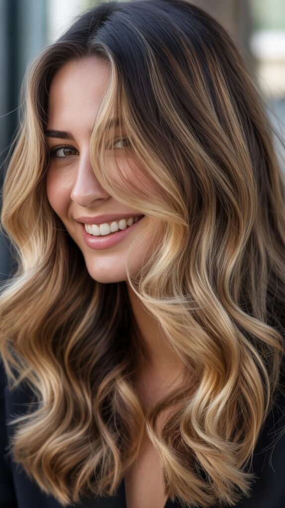 Balayage Blonde Ombre Effect