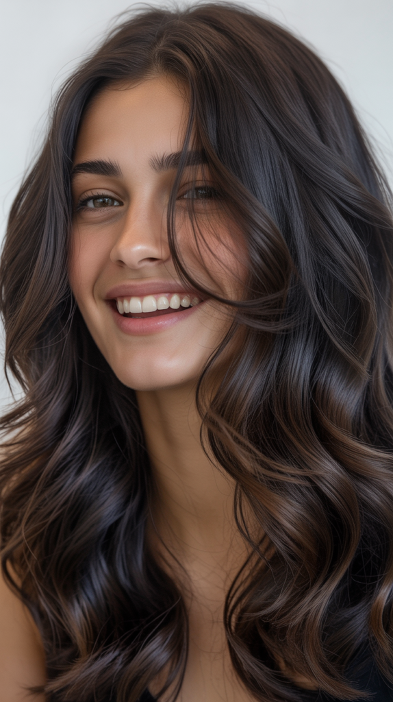 Midnight Brunette with Blue-Black Undertones