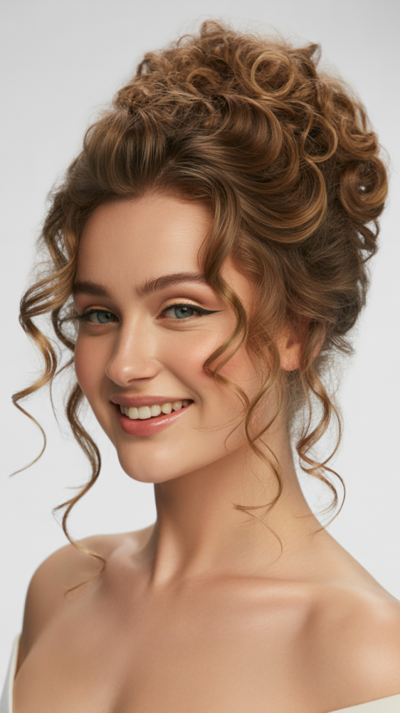  Grecian Curly Updo
