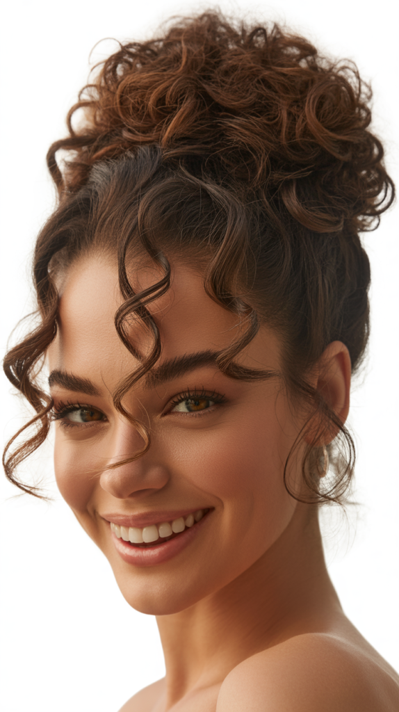 Voluminous Curly Updo