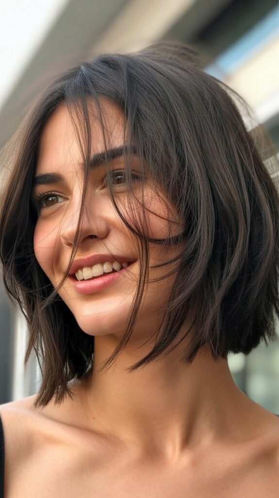 Choppy Bob with Disheveled Styling