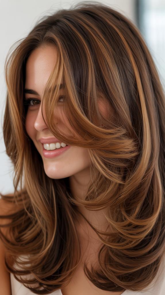 Caramel Highlights with Shadow Root