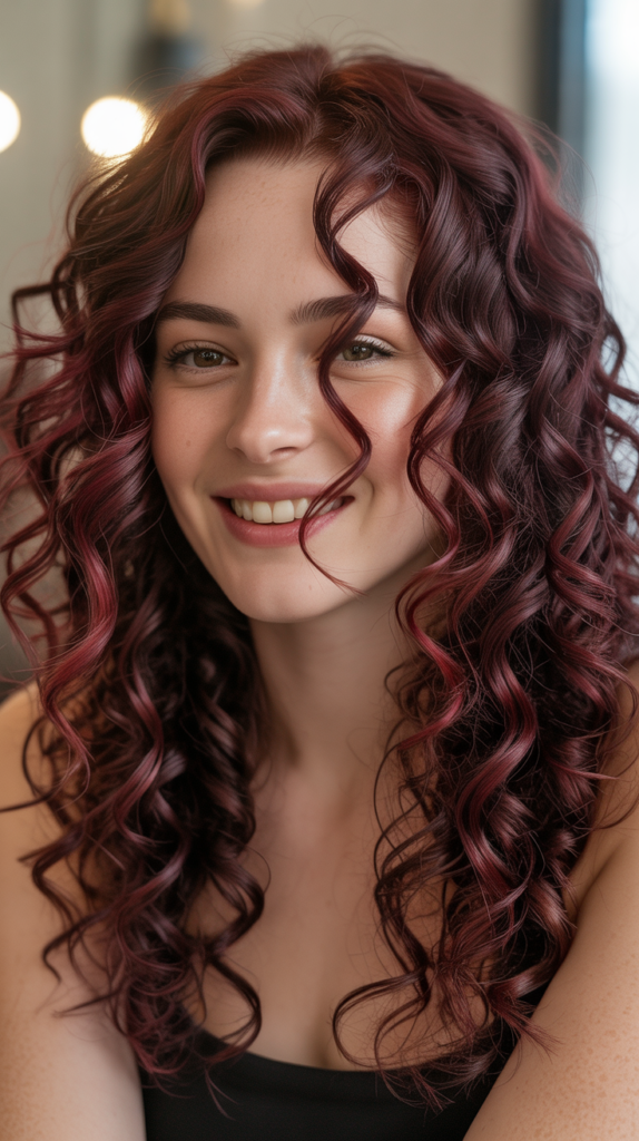 Burgundy Curls