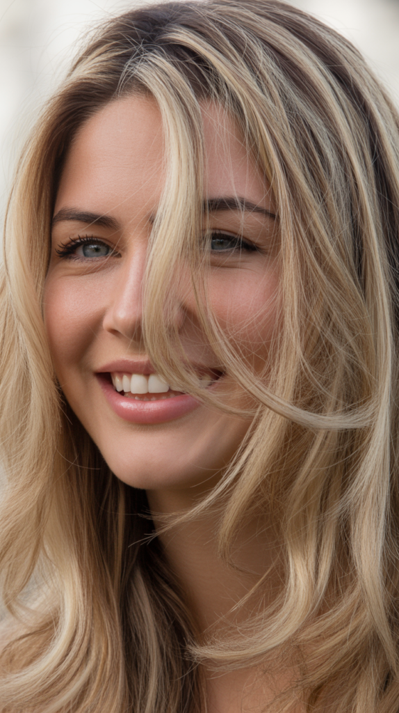 Cool Ash Blonde Lowlights and Highlights