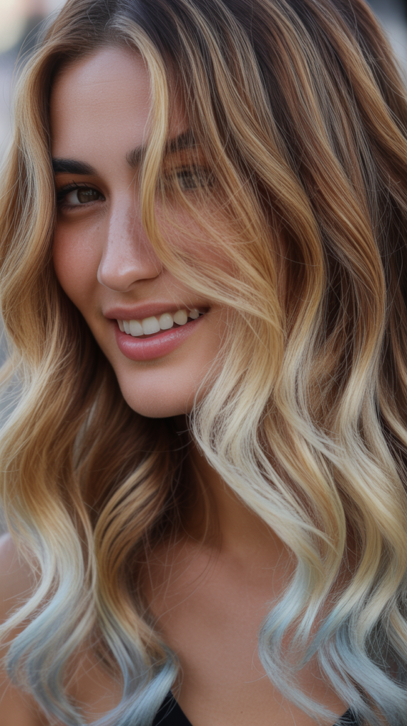 Icy Blonde Tips (Ombre Effect)