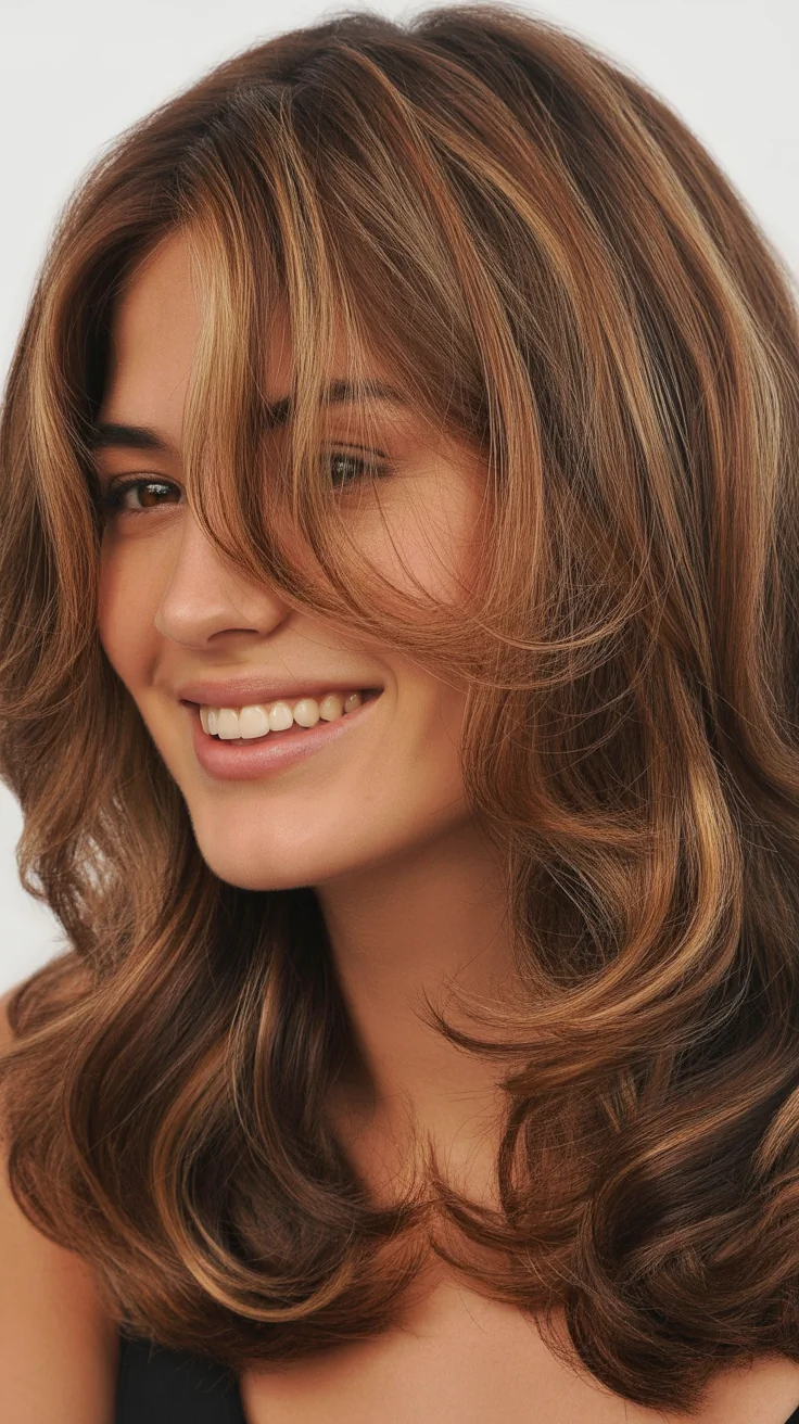 Gorgeous Lowlights for Medium Length Brown Hair on Brunettes