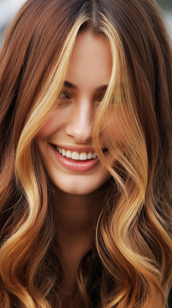 Honey Blonde Face-Framing Highlights