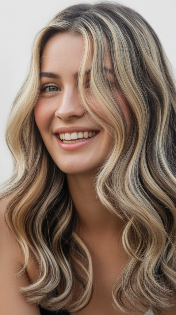 Arctic Blonde Highlights with Graphite Lowlights