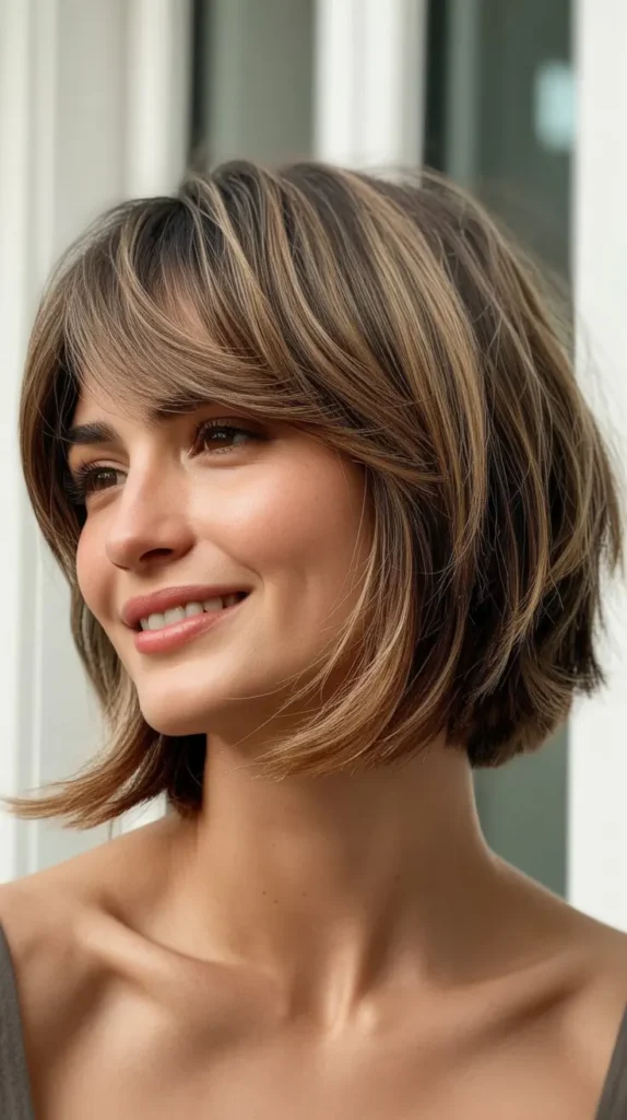 Choppy Bob with Fringe Bangs