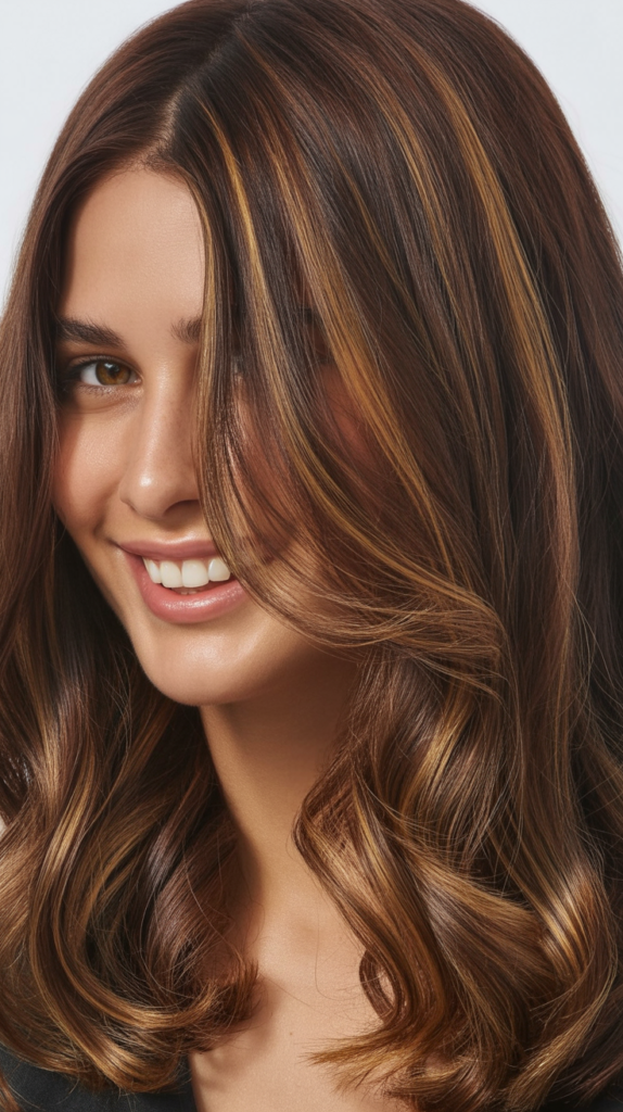 Glazed Brunette Lowlights