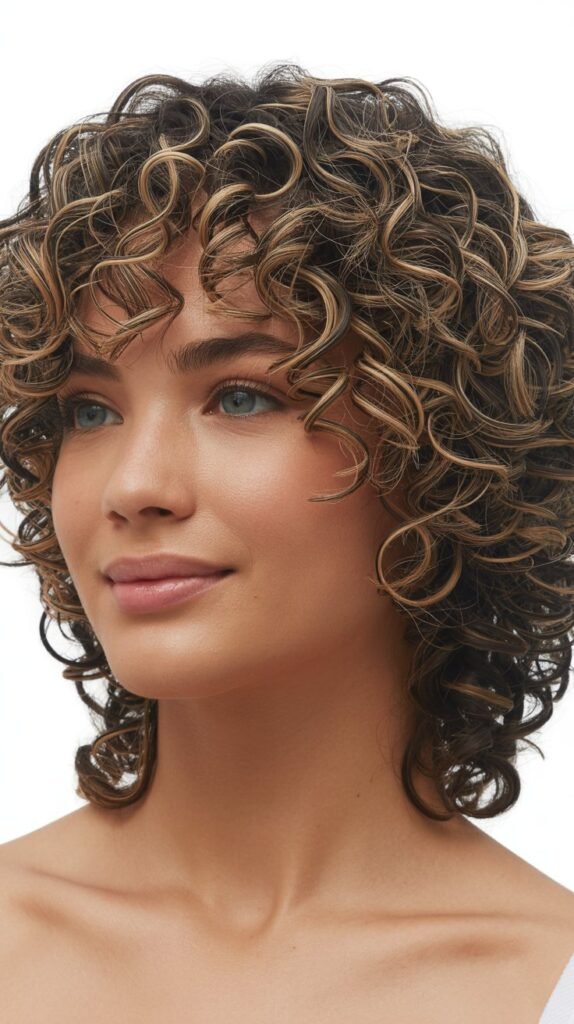 Layered Curly Crop
