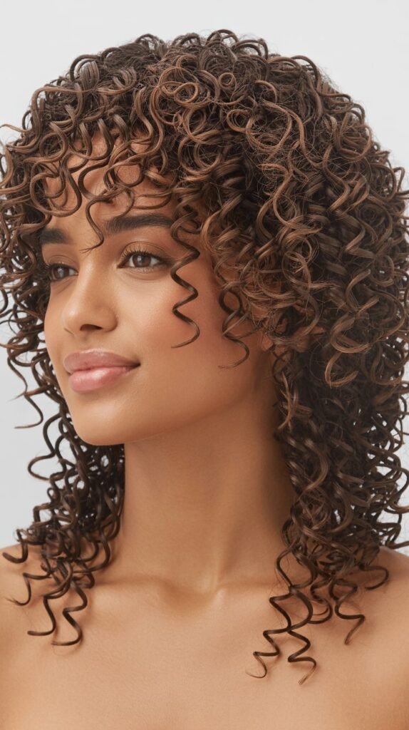 Layered Twist-Out Style Cut