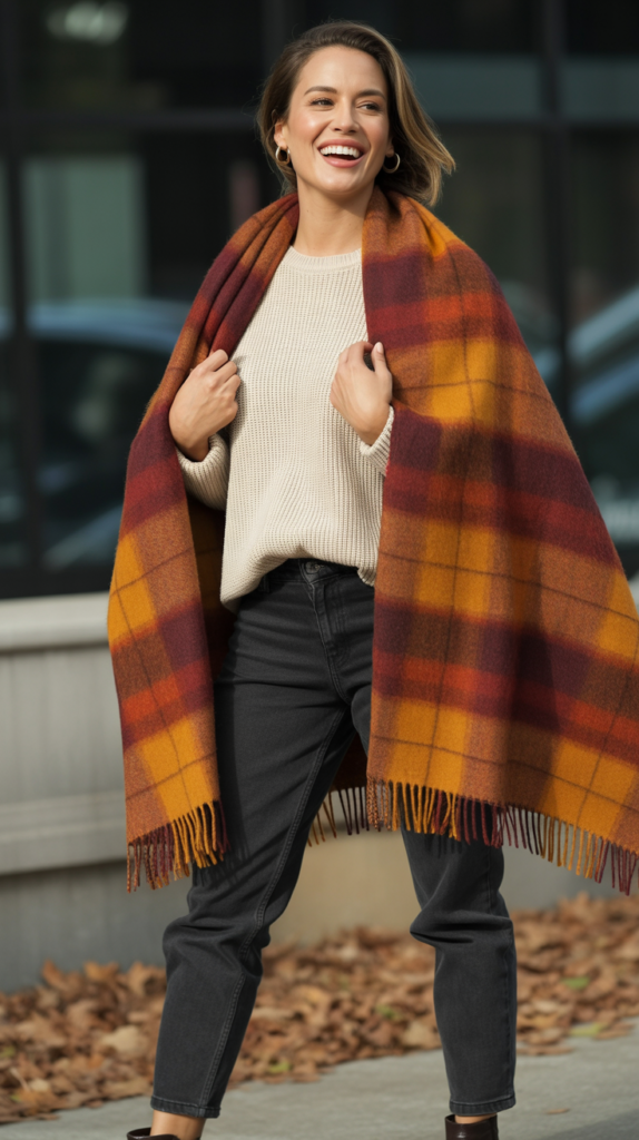 The Oversized Scarf as Statement